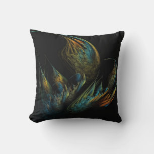 Abstract Multi-Coloured Fractal Pillow