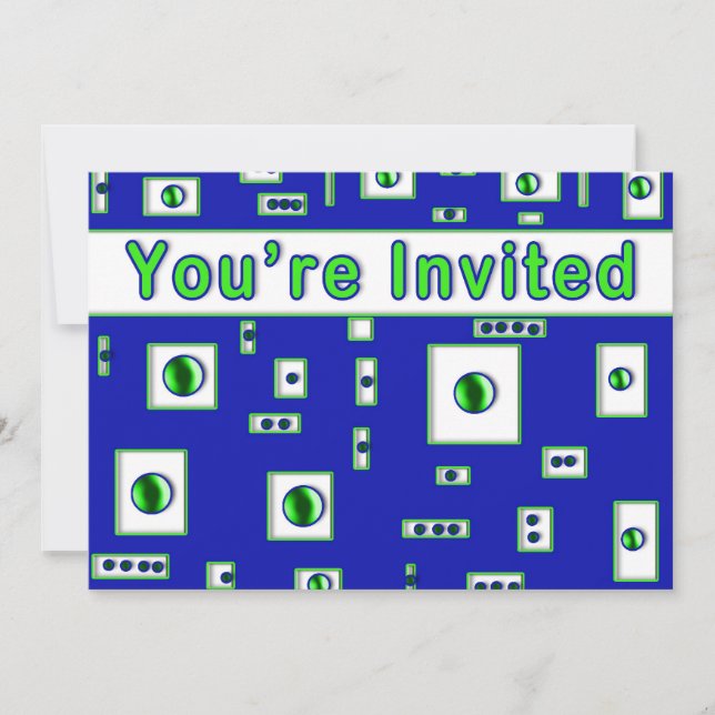 Abstract Multi-Purpose Invitation - (Front)