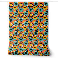 Abstract Multicolor Circle Dot Stylist  Pop Art 