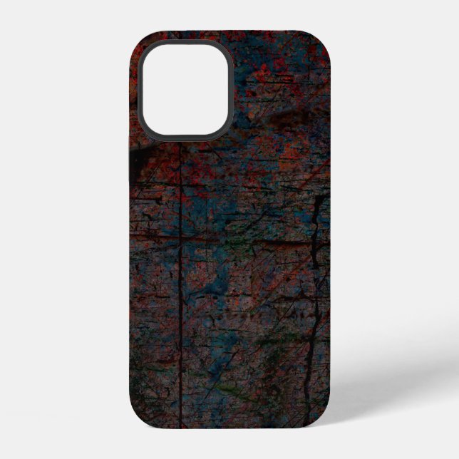 Abstract multicolor grunge background with abstrac iPhone case (Back)