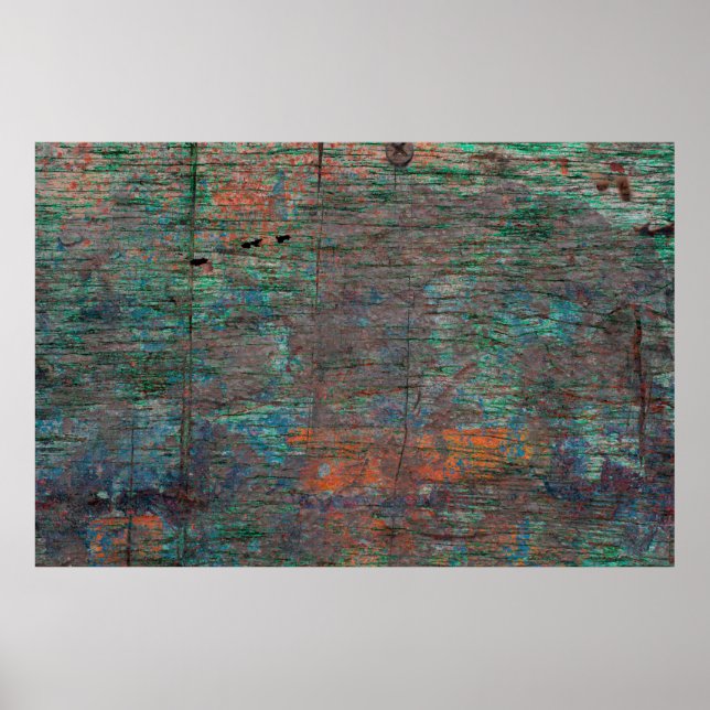 Abstract multicolor grunge background with abstrac poster (Front)