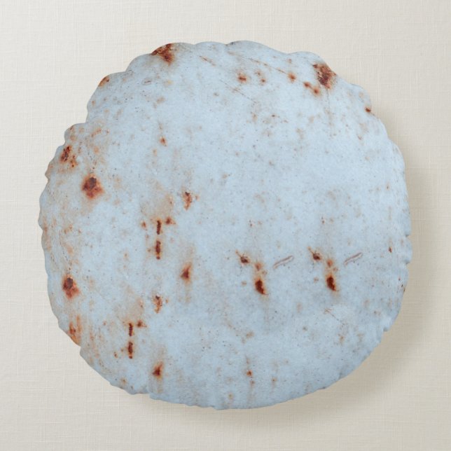 Abstract multicolor grunge background with abstrac round pillow (Front)