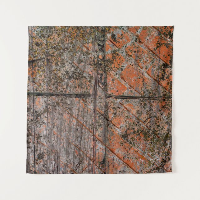 Abstract multicolor grunge background with abstrac tapestry (Front)