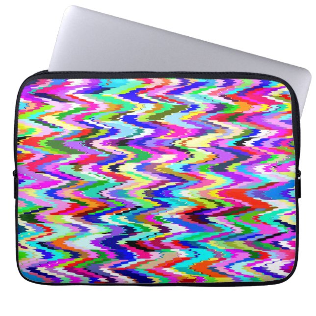 Abstract Multicolor Mosaic Pattern #3 Laptop Sleeve (Front)