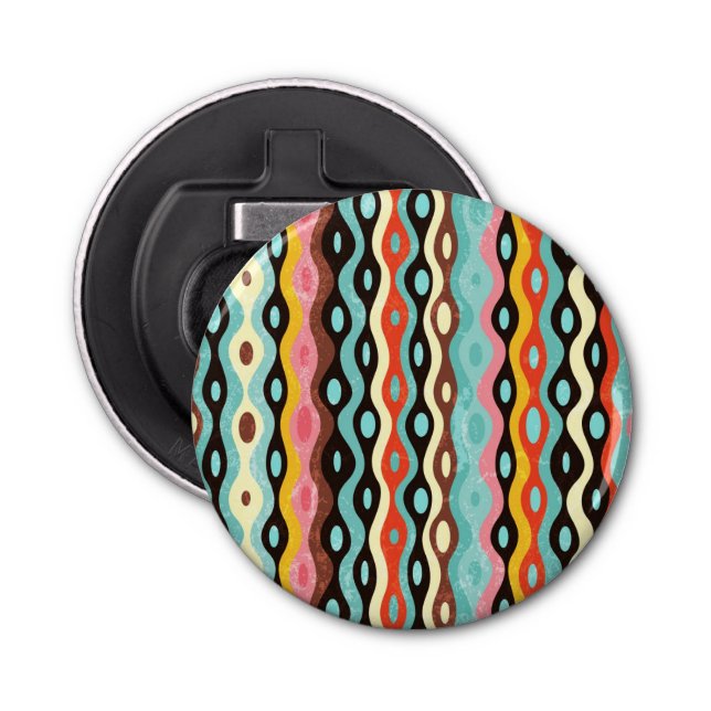 Abstract multicolor pattern bottle opener (Front)