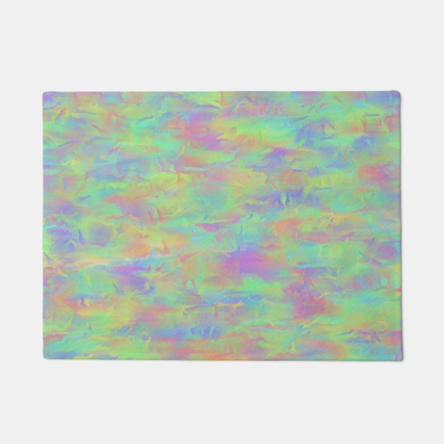 Abstract Multicolor Pattern Doormat (Front)