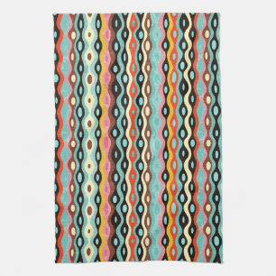Abstract multicolor pattern kitchen towel