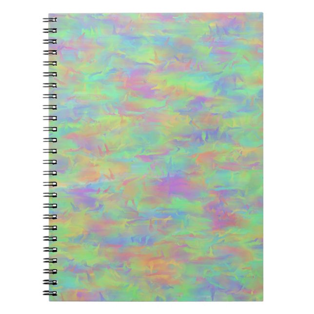 Abstract Multicolor Pattern Notebook (Front)
