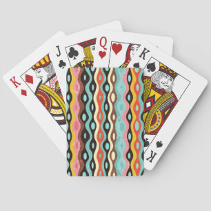 Abstract multicolor pattern playing cards
