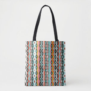 Abstract multicolor pattern tote bag