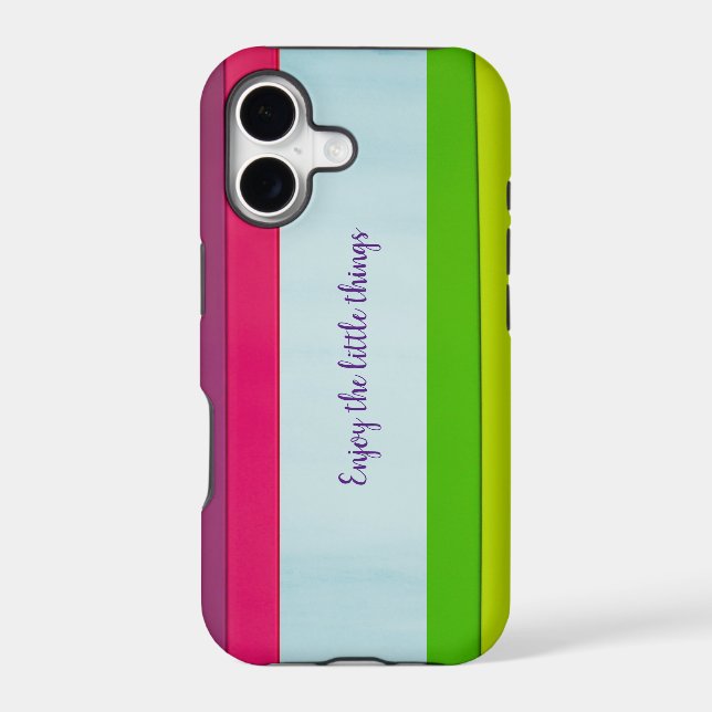 Abstract multicolor striped IPhone Case (Back)