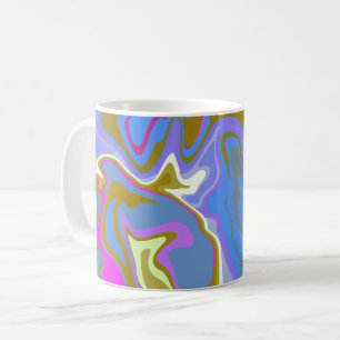 Abstract Multicolor Swirl Pattern  Coffee Mug