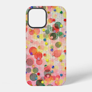 Abstract multicolored background with blur bokehc iPhone 12 Case