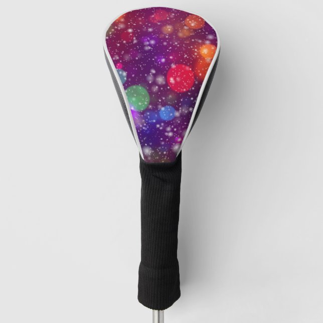 Abstract Multicolored Bokeh Background-25363 Golf Head Cover (Front)