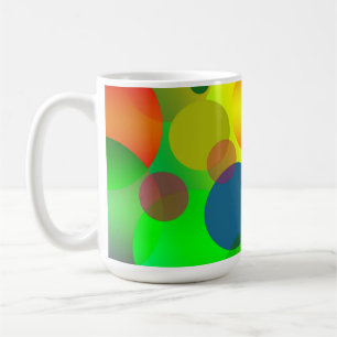 Abstract Multicolored Circles Design Coffee Mug