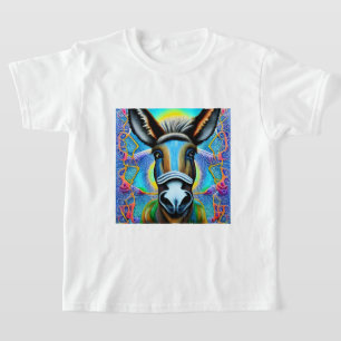 Abstract Multicolored Little Donkey T-Shirt