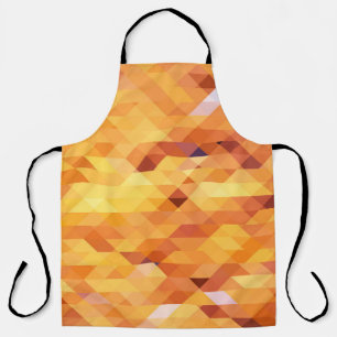Abstract multicolored, low poly mosaic. apron