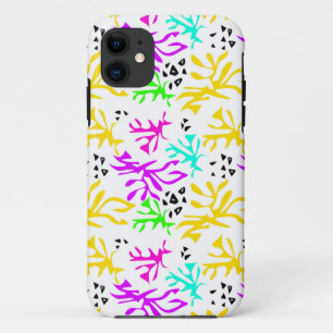 Abstract multicolored neon pattern  iPhone 11 case