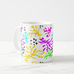 Abstract multicolored neon pattern  coffee mug