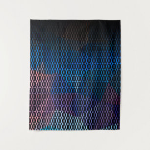 Abstract, multicolored pattern, mesh pattern, lace tapestry