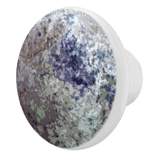 Abstract Multicolored Photography Art Ceramic Knob