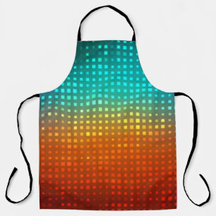 Abstract multicolored soccer, artistic lights. apron