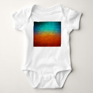 Abstract multicolored soccer, artistic lights. baby bodysuit