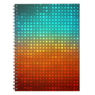 Abstract multicolored soccer, artistic lights. notebook
