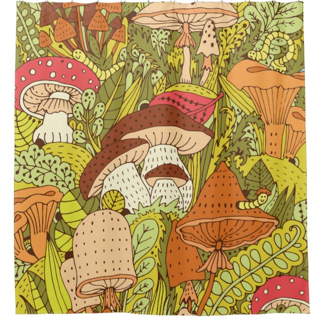 Abstract Mushroom Forest: Artistic Pattern (Front)