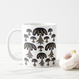 Abstract Mushroom Pattern Coffee Mug