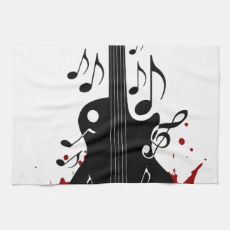 Abstract music background kitchen towel
