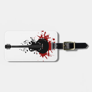Abstract music background luggage tag
