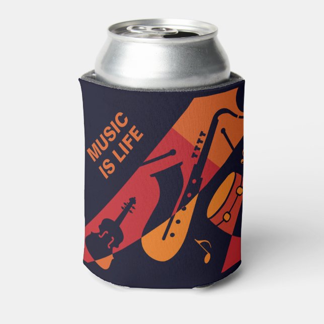 Abstract Music custom name can cooler (Can Back)