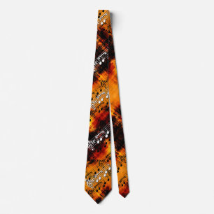Abstract Music Notes Tie