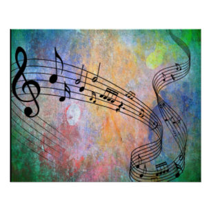 abstract music poster
