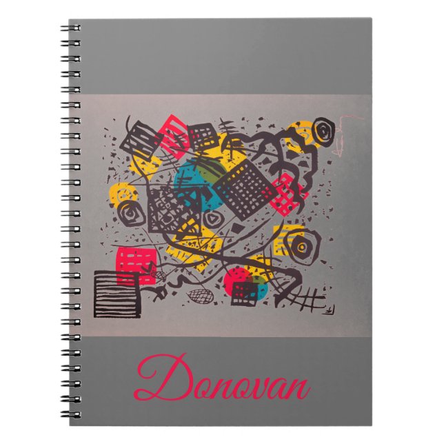 Abstract musical notes notebook (Front)
