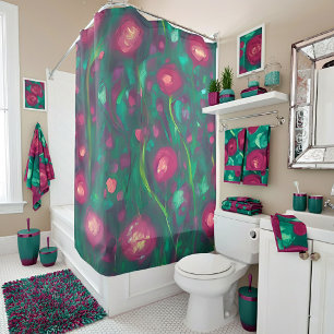 Abstract muted red roses