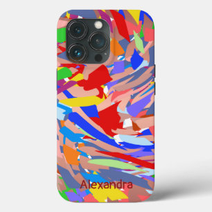 Abstract Name Custom Modern Colourful iPhone 13 Pro Case