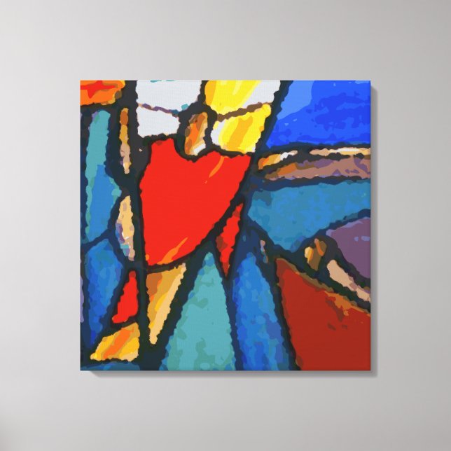 Abstract Nativity Canvas Print (Front)