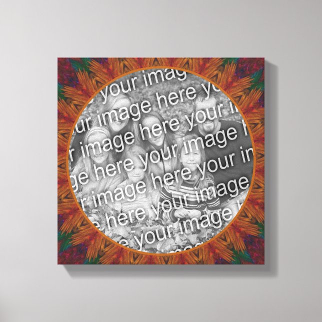 Abstract Nature Art Create Your Own Photo Canvas Print (Front)