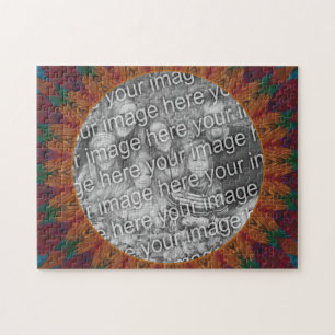 Abstract Nature Art Frame Create Your Own Photo Jigsaw Puzzle