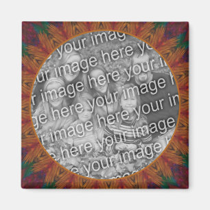 Abstract Nature Art Frame Create Your Own Photo Magnet