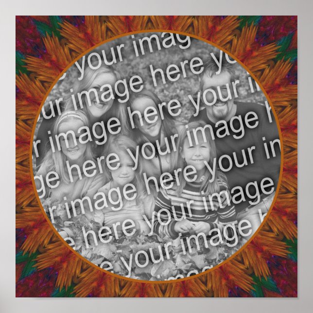 Abstract Nature Art Frame Create Your Own Photo Poster (Front)