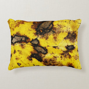 Abstract Nature - Golden Foliage Accent Pillow
