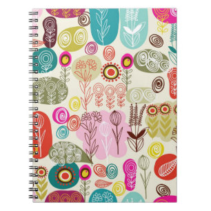 Abstract Nature Icons Notebook
