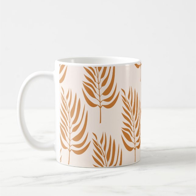 Abstract Nature, Minimalist Seamless Pattern. Coffee Mug (Left)