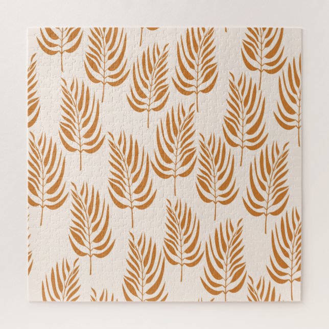 Abstract Nature, Minimalist Seamless Pattern. Jigsaw Puzzle (Vertical)