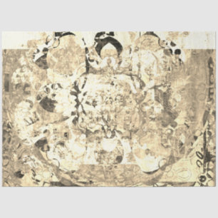 Abstract nature sepia color tone weird art  tissue paper