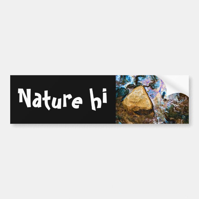 abstract nature still water bumper sticker (Front)