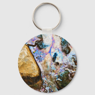 abstract nature still water keychain